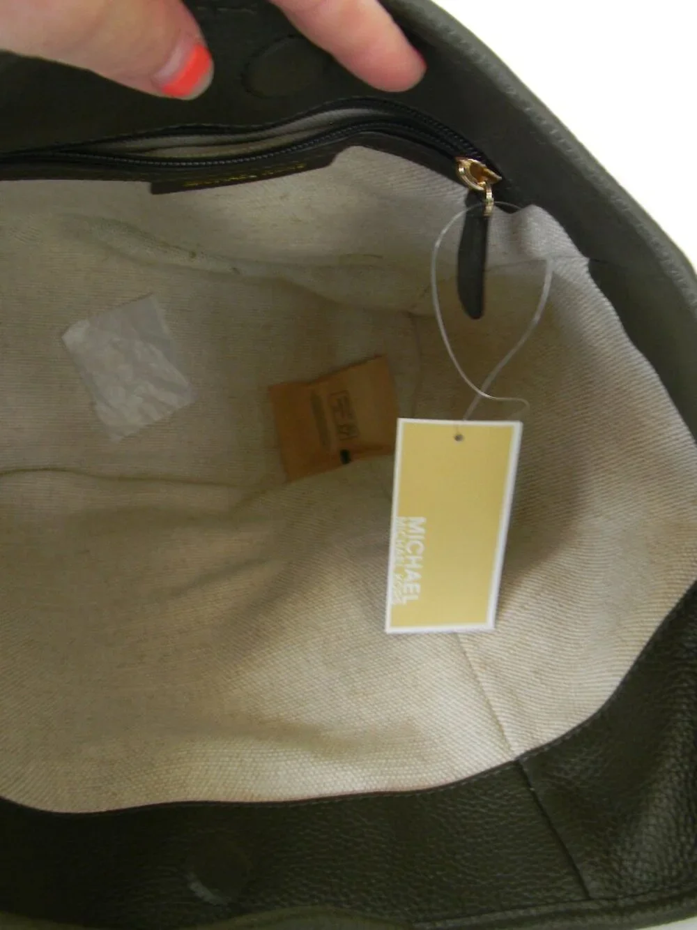 Michael Kors Sonny Medium Hobo Shoulder Bag IVY GREEN (OLIVE) PEBBLE LEATHER NWT